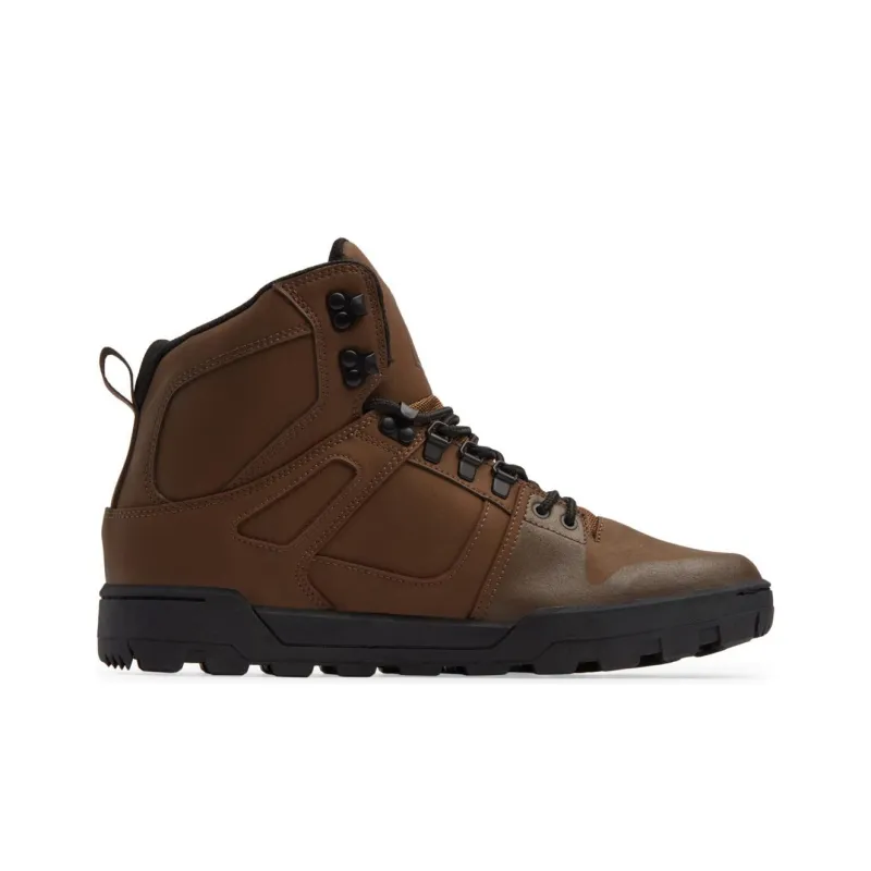 DC Shoes Pure Hi High Top Outdoor Shoes Men's Brown Black-1