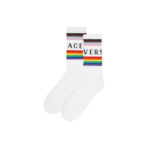 VERSACE FW24 Mid-Calf Socks Men's 1 Pack White