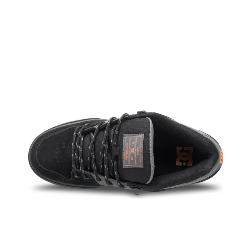 DC Shoes Pure WNT Low Top Skateboard Shoes Men's Black Gray Color-3