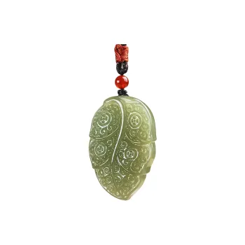 Shujie Hetian Jade Pale Greenish White Jade Unisex