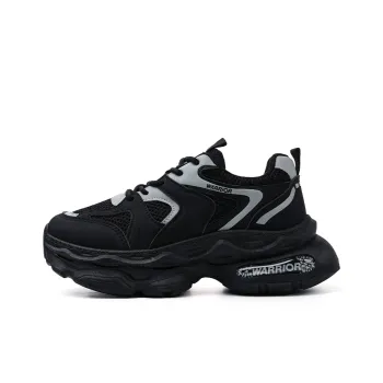 Warrior Warrior Wear Resistant Low Top Chunky Sneakers Women's Black Light Gray