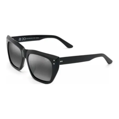 Maui Jim Acetate Square Sunglasses Unisex Black/Tortoiseshell