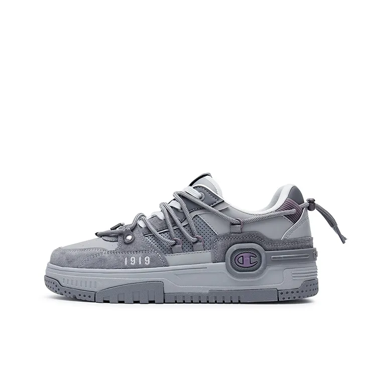 Champion Headphone Shoes Low Top Skateboard Shoes Men's Moon Gray/Smoke Gray-0