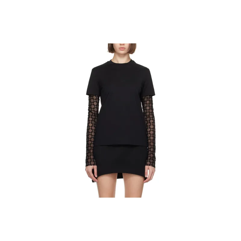 Givenchy Overlapped Tulle T Shirt-1