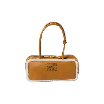 MIU MIU Arcadie Tote Bag Women's Yellow