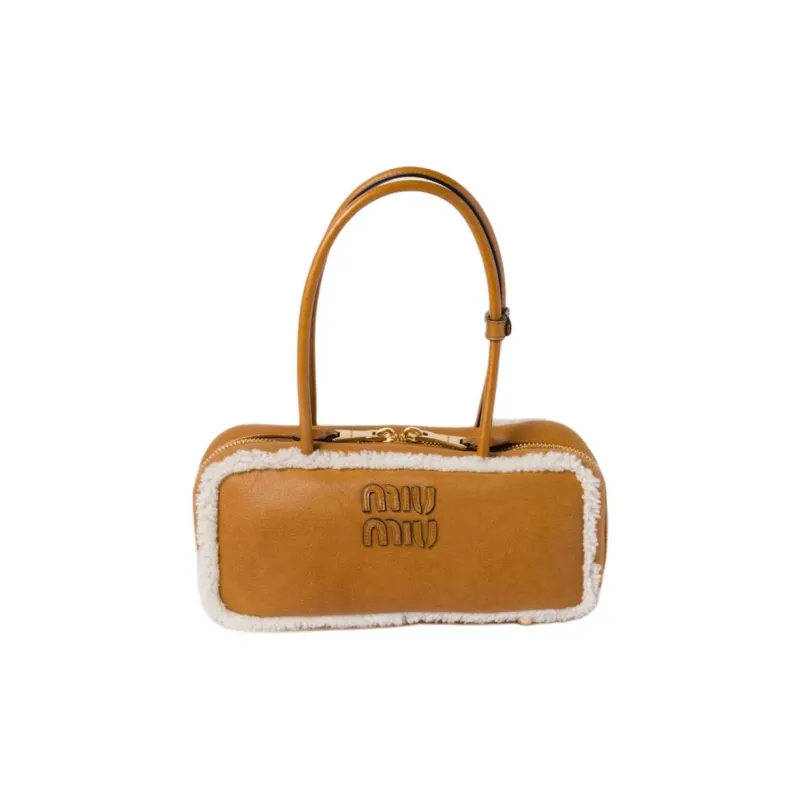 MIU MIU Arcadie Tote Bag Women's Yellow-0