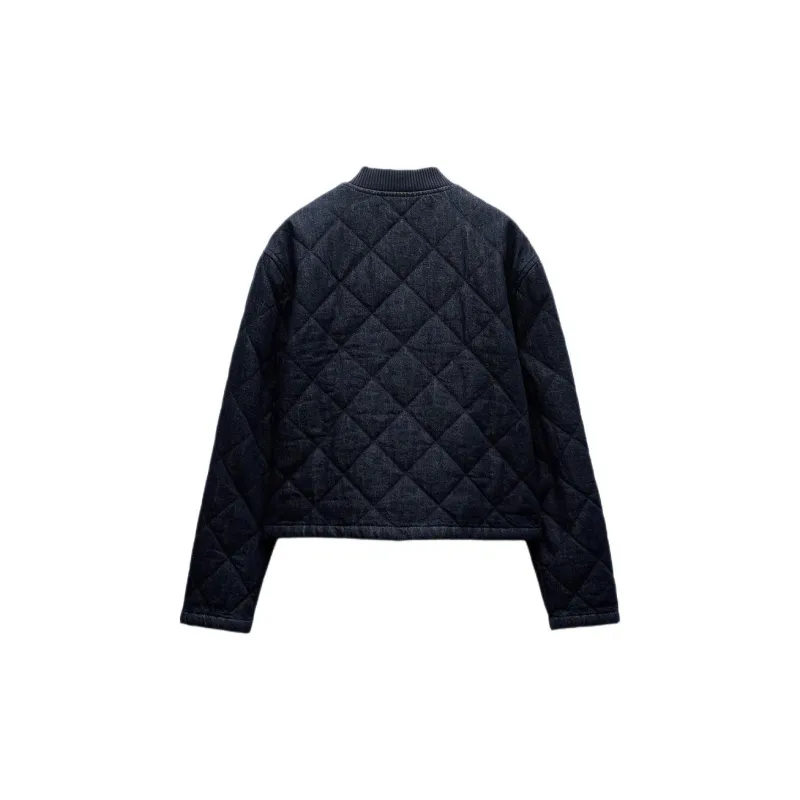 ZARA Puffer Jacket Women's Blue-1