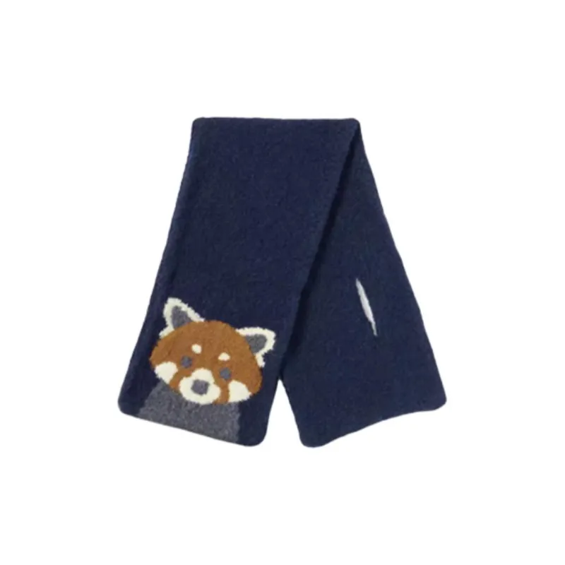 MUJI Polyester Knit Scarves Kids' Multicolor-2