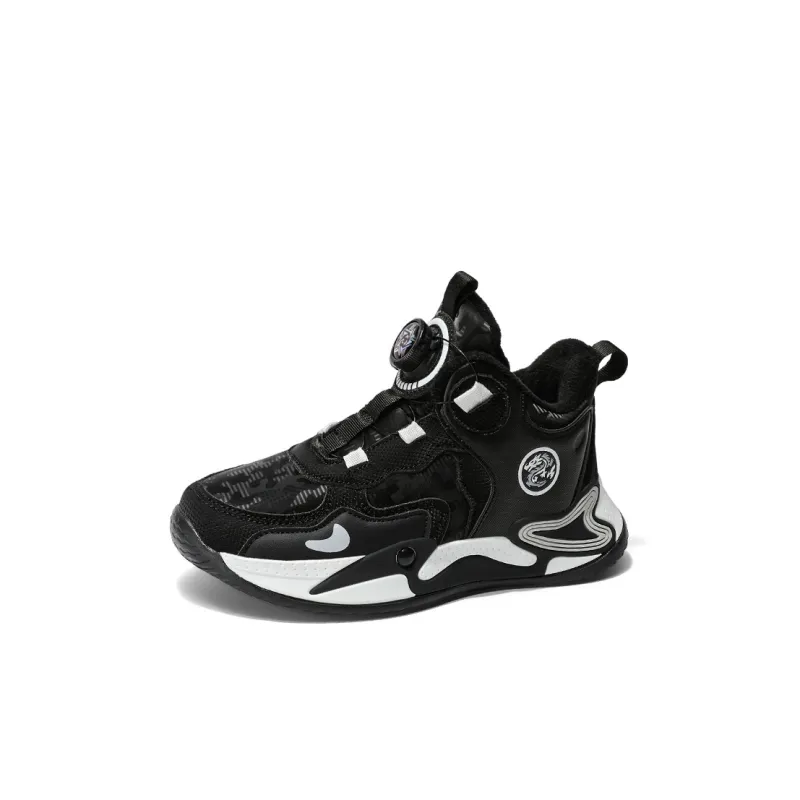 ROBINHOOD Slip Resistant Thermal Mid Top Children's Basketball Shoes Kids'-4
