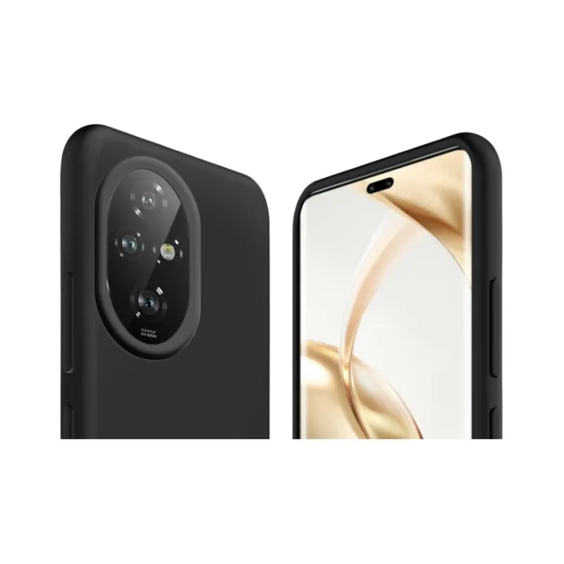 ZHUOJI Silicone Material Lens Fully Enclosed Microfiber Flock Phone Case Compatible With Honor 200/Pro-24
