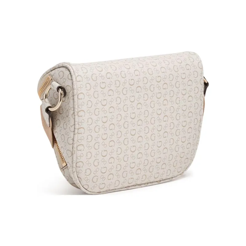 GUESS Artificial Leather Crossbody Bag Shoulder Bag Medium Size Women's White-3