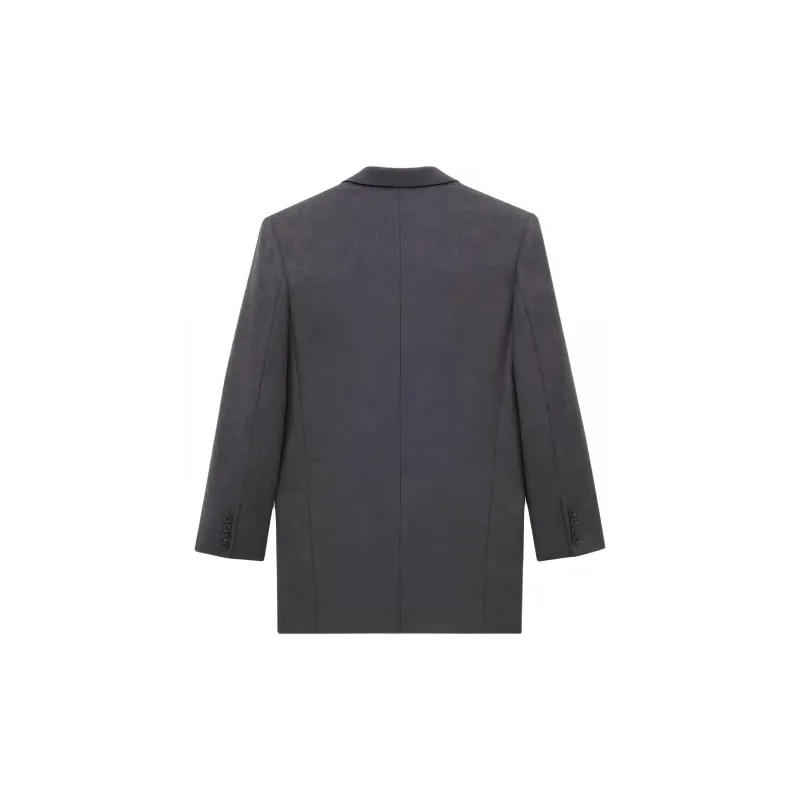 SAINT LAURENT Double Breasted Oversized Jacket-1
