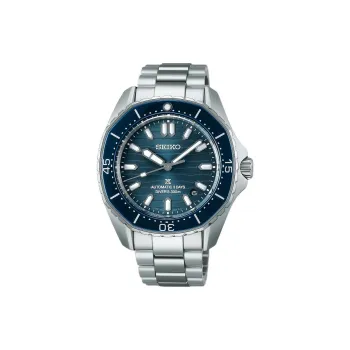 SEIKO Prospe Automatic/Manual Mechanical Movement Stainless Steel Strap Watch 41.3mm Men's Watches Blue Dial