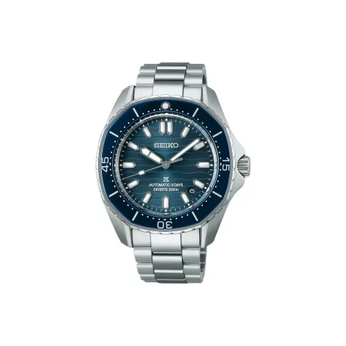 SEIKO Prospe Automatic/Manual Mechanical Movement Stainless Steel Strap Watch 41.3mm Men's Watches Blue Dial