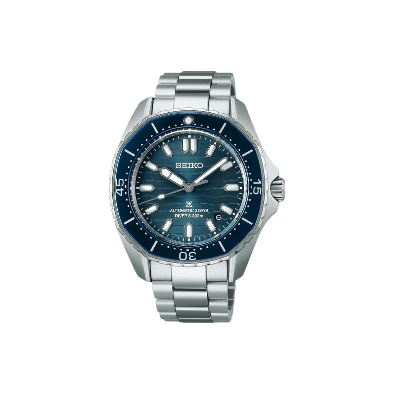 SEIKO Prospe Automatic/Manual Mechanical Movement Stainless Steel Strap Watch 41.3mm Men's Watches Blue Dial-0