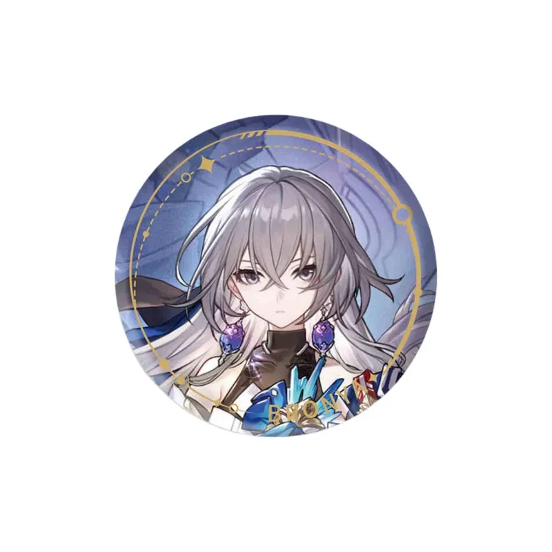MIHOYO x Crash Star Dome Railway Bronya Illustration Collection Tinplate Harmonious Destiny Badges-1