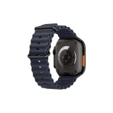 Ocean Silicone Strap-Marine Blue