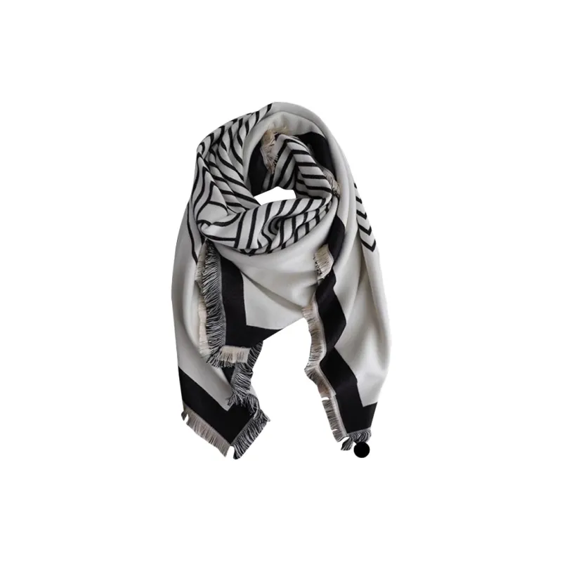 Lagur Cotton Blend Knit Scarves Women's-6