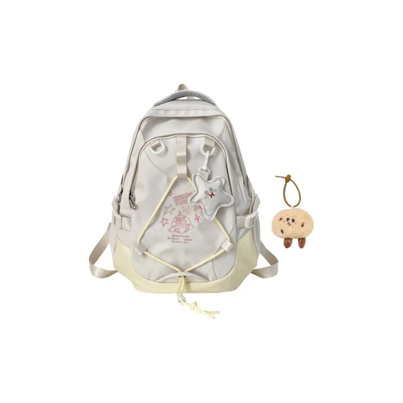KAMLUI Nylon Fabric Backpack Unisex Multicolor-22