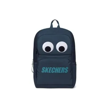 Skechers Fabric Big Eye Backpack Regular Unisex Navy Blue Large Eye Patches With Individual Packaging