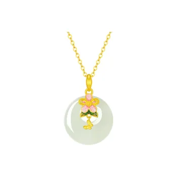 ALLOVE Hetian Jade Necklaces White Jade/Pale Greenish White Jade Women's