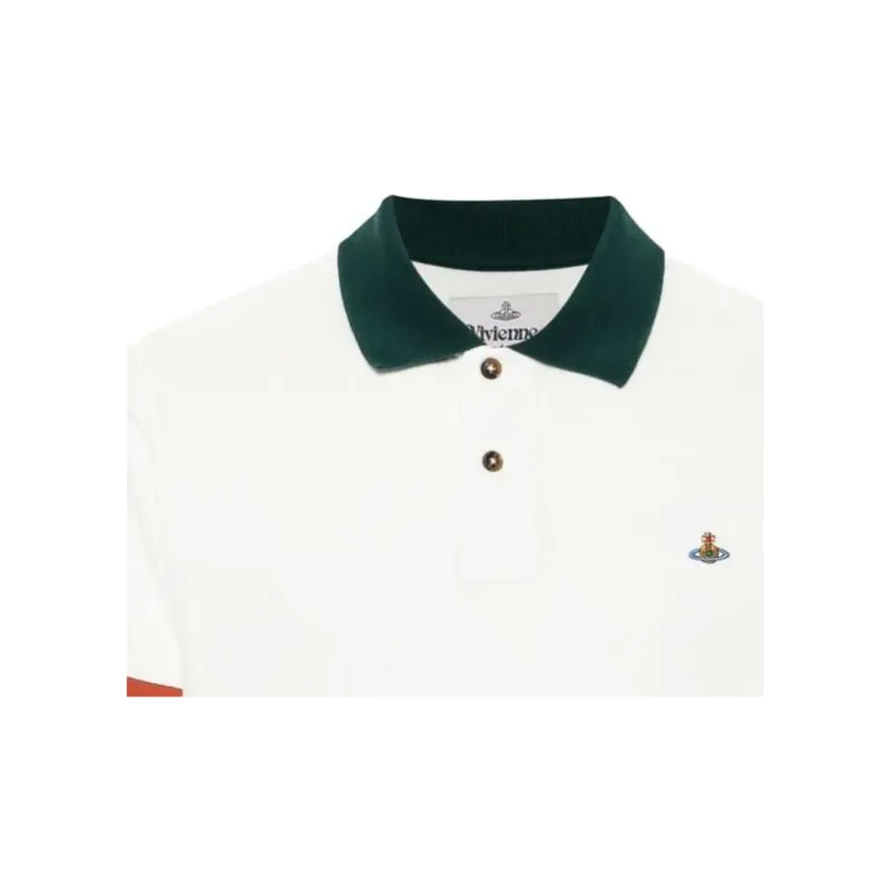 Vivienne Westwood Orb Embroidered Short Sleeved Polo Shirt-3