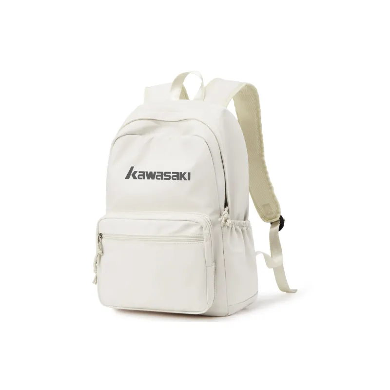 Kawasaki Fabric Backpack Travel Bag Unisex Black/Ecru/Light Blue-1