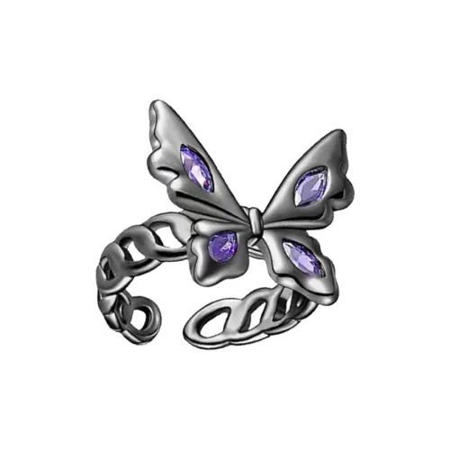 QIANFANGDAHUANGYE Alloy Rings Women's Purple