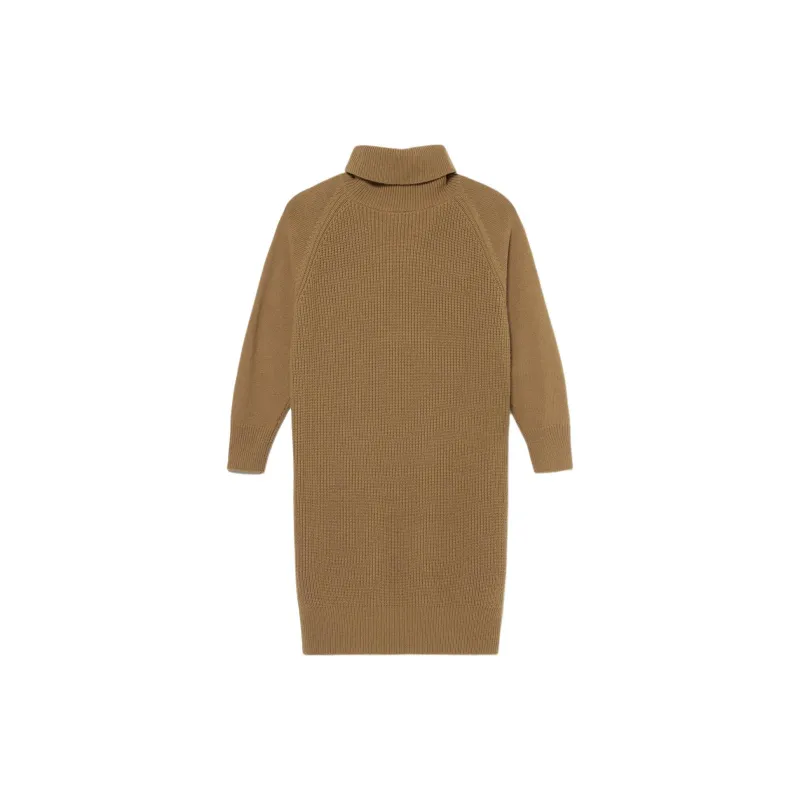 LACOSTE Long Sleeved Dress Women's Brown-1