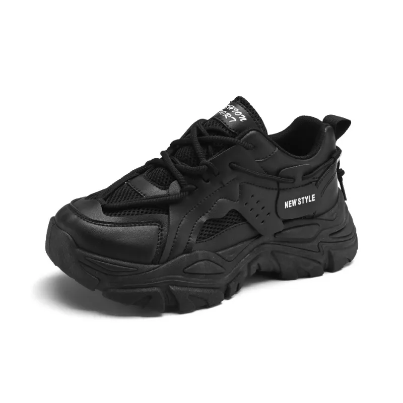 Baibianzhiheren Cushioning Wear Resistant Breathable Coverage Balance Height Increasing Low Top Chunky Sneakers Men's-10