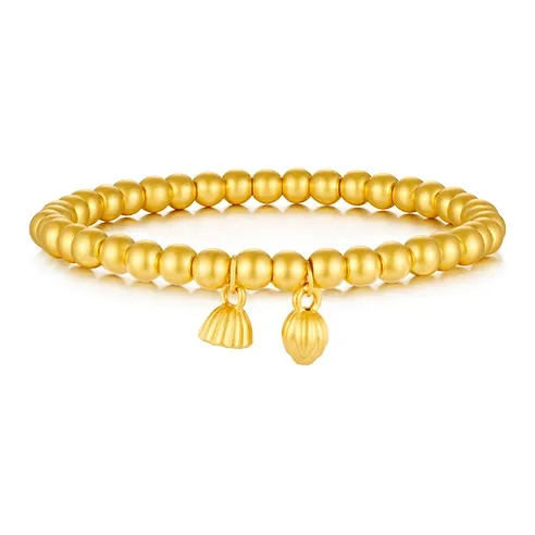 MCLON Joy Lotus Pod Pong Joy Lotus Pod Pong# Good Luck Solid Gold Priced In Gram Gold Bracelet Women's