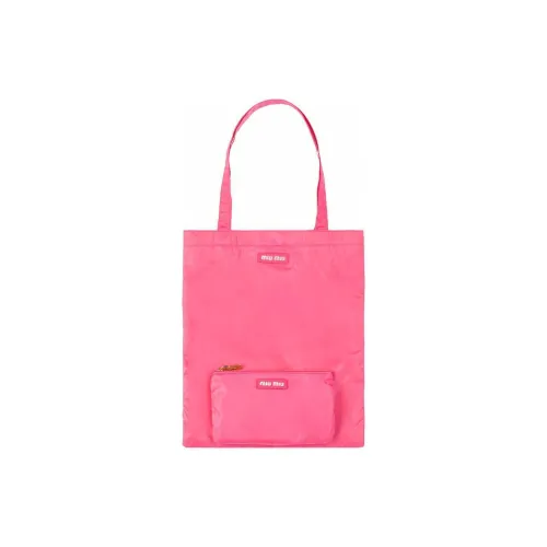 MIU MIU Nylon Tote Bag Shopping Bag Handbag Women's Pink