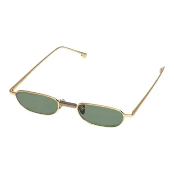 PROJEKT PRODUKT Titanium Oval Sunglasses Unisex Gold