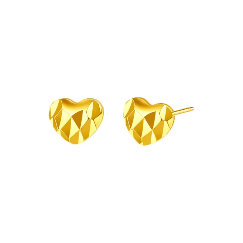 DEMONE 18K Gold Stud Earrings Women's-0