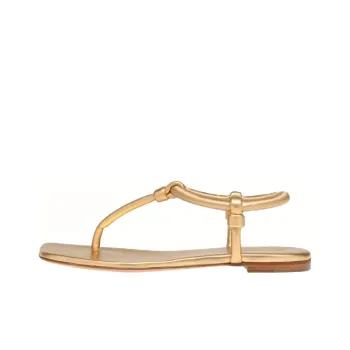 GIANVITO ROSSI Juno Thong Leather Sandals
