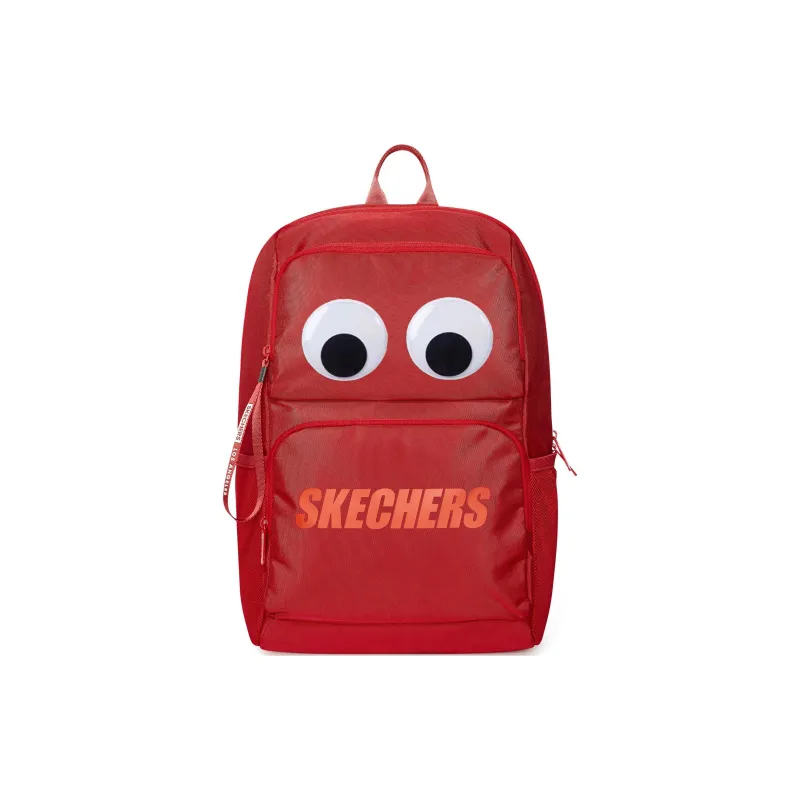 Skechers Fabric Big Eyes Backpack Unisex Race Red, Big Eyes, Individually Packaged-0