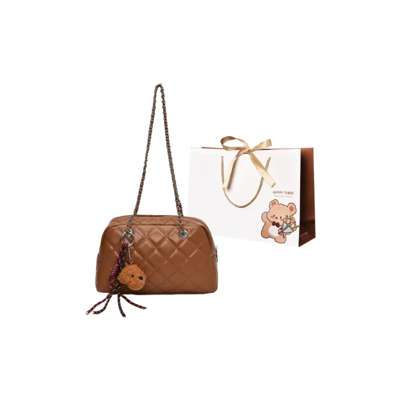 ERANGBEAR PU Crossbody Bag, Shoulder Bag Regular Women's Black/Brown/Coffee/Red-4