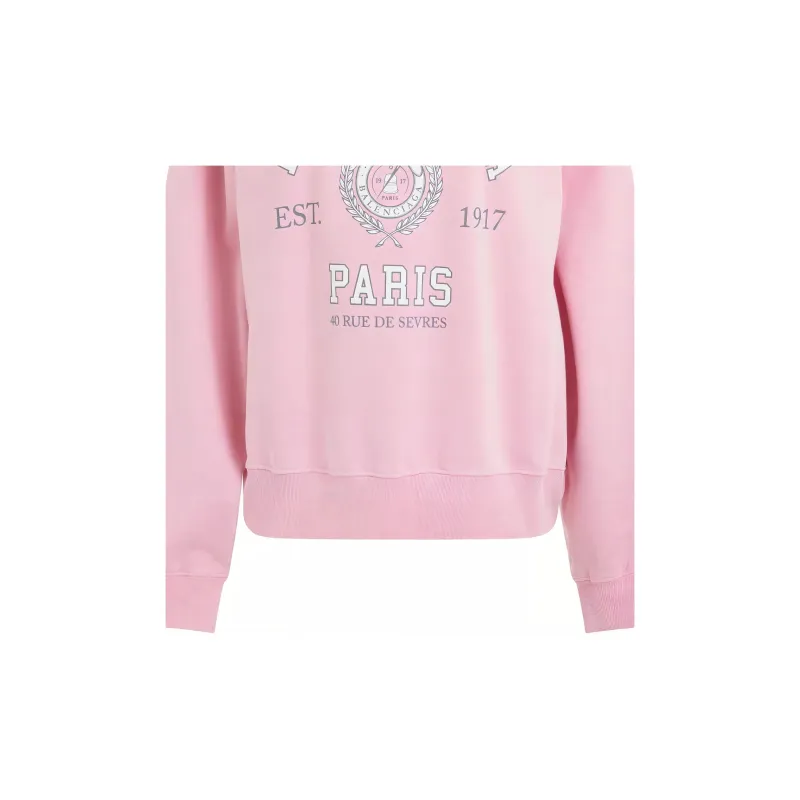 Balenciaga Regular Crewneck Sweater 'Faded Pink'-7