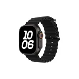 Black with Black Buckle/Ocean Strap (Silicone)