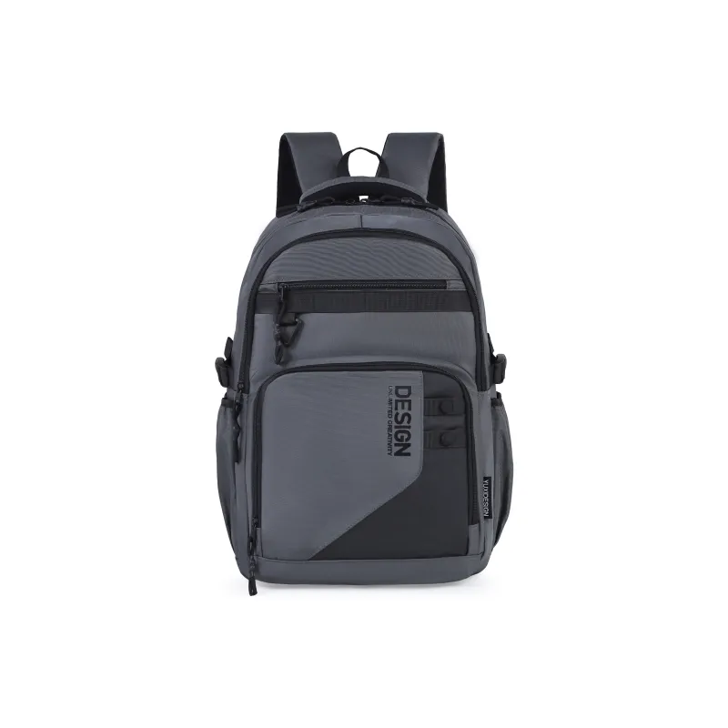 LUVISTRUE Nylon Backpack Regular Unisex Dark Gray/Light Gray/Dark Blue/Dark Green/White/Black-1