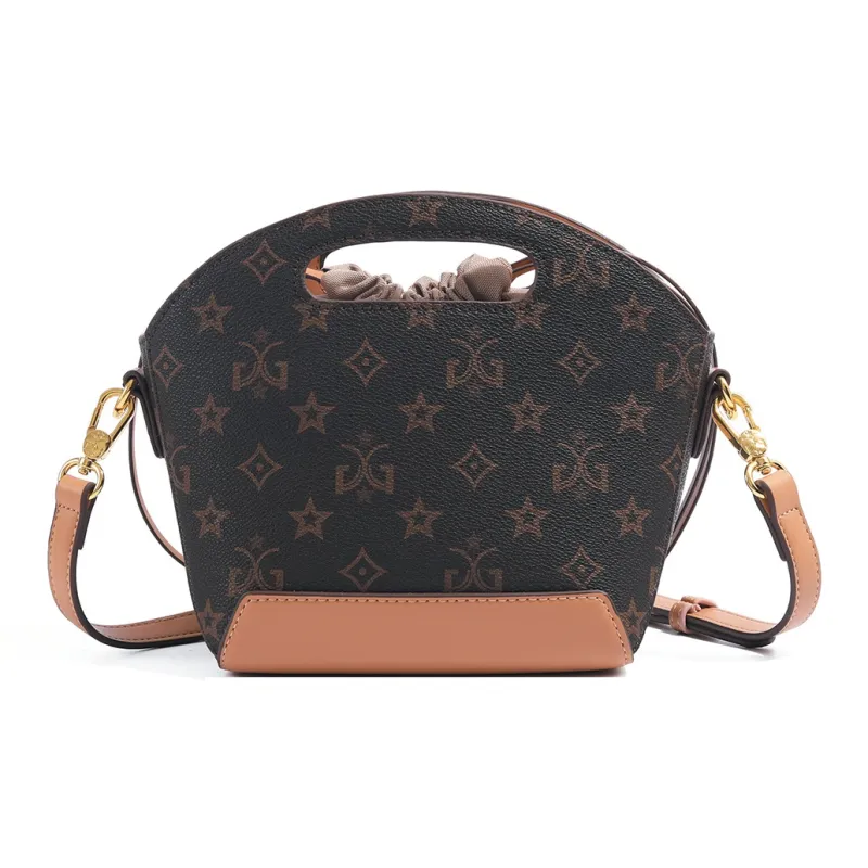 MISS GAIL Synthetic Leather Handbag Crossbody Bag Regular Women's Apricot-1