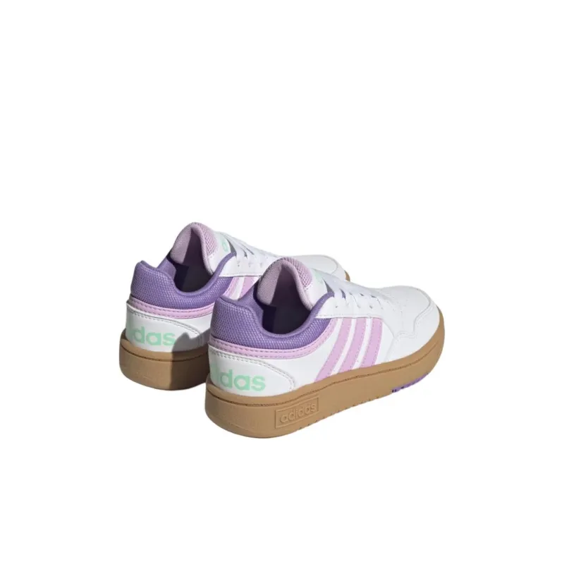 Adidas HOOPS Anti-Slip Wear-Resistant Low-Top Children's Basketball Shoes White Kids'-2