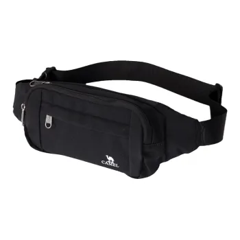 CAMEL Fabric Fanny Pack Regular Unisex Black/Green