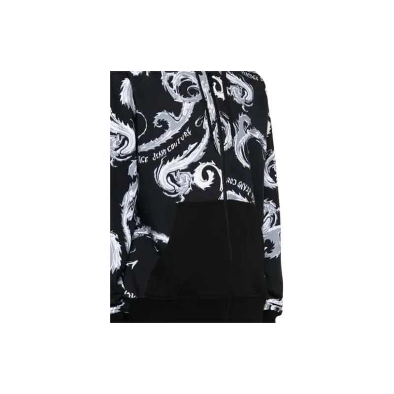 VERSACE JEANS COUTURE Barocco Printed Jersey Hoodie-6