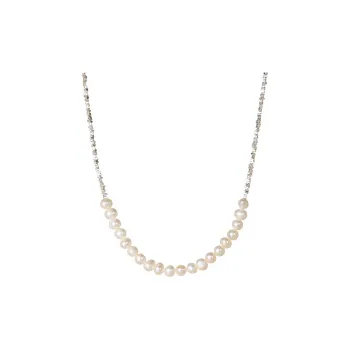Yiru S925 Silver Freshwater Pearl Necklaces Women's