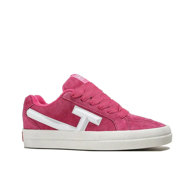 IEXX Anti Slip And Wear Resistant Balance Low Top Skateboard Shoes Unisex Dragon Fruit Red-1