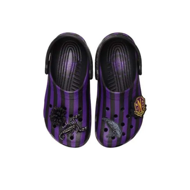 Crocs Classic Clog Wednesday Nevermore-2