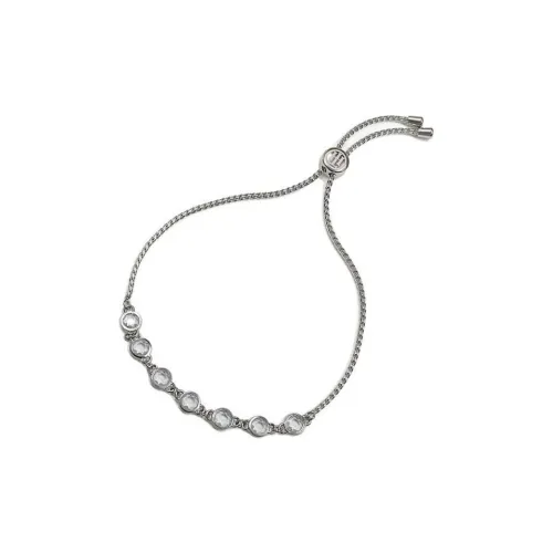 Tommy Hilfiger Stainless Steel Crystal Bracelets Women's Silver