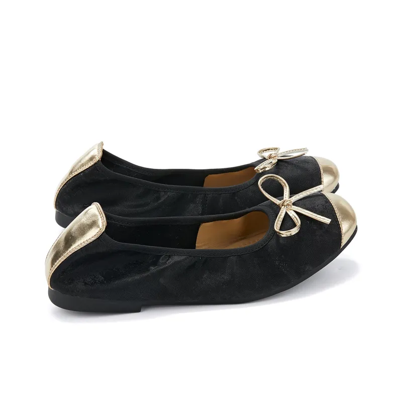 La Chapelle Casual Single Shoes Low Heel Women's Black-1