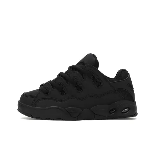 OSIRIS Cushioning Coverage Height Increasing Wear Resistant Slip Resistant Low Top Skateboard Shoes Unisex Black